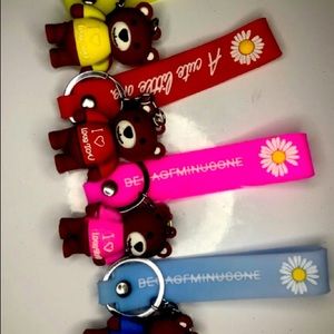 Sunflower bear keychains